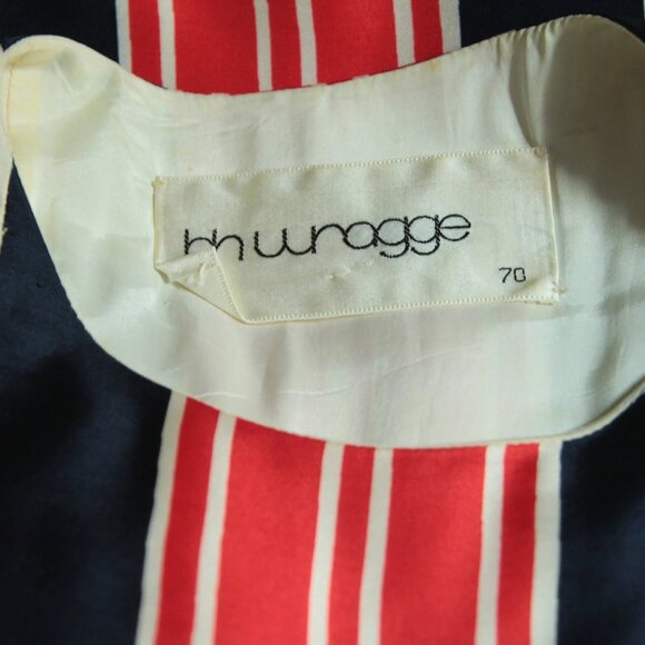 1970 B.H. Wragge silk racer stripes dress - Picture 4 of 4